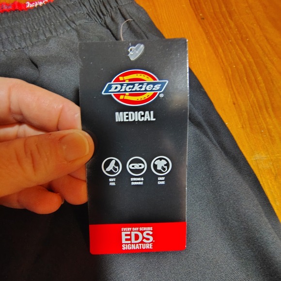 Dickies EDS Signature Black Petite Natural Rise Tapered Leg PullOn Scrub Pants M - Picture 4 of 10